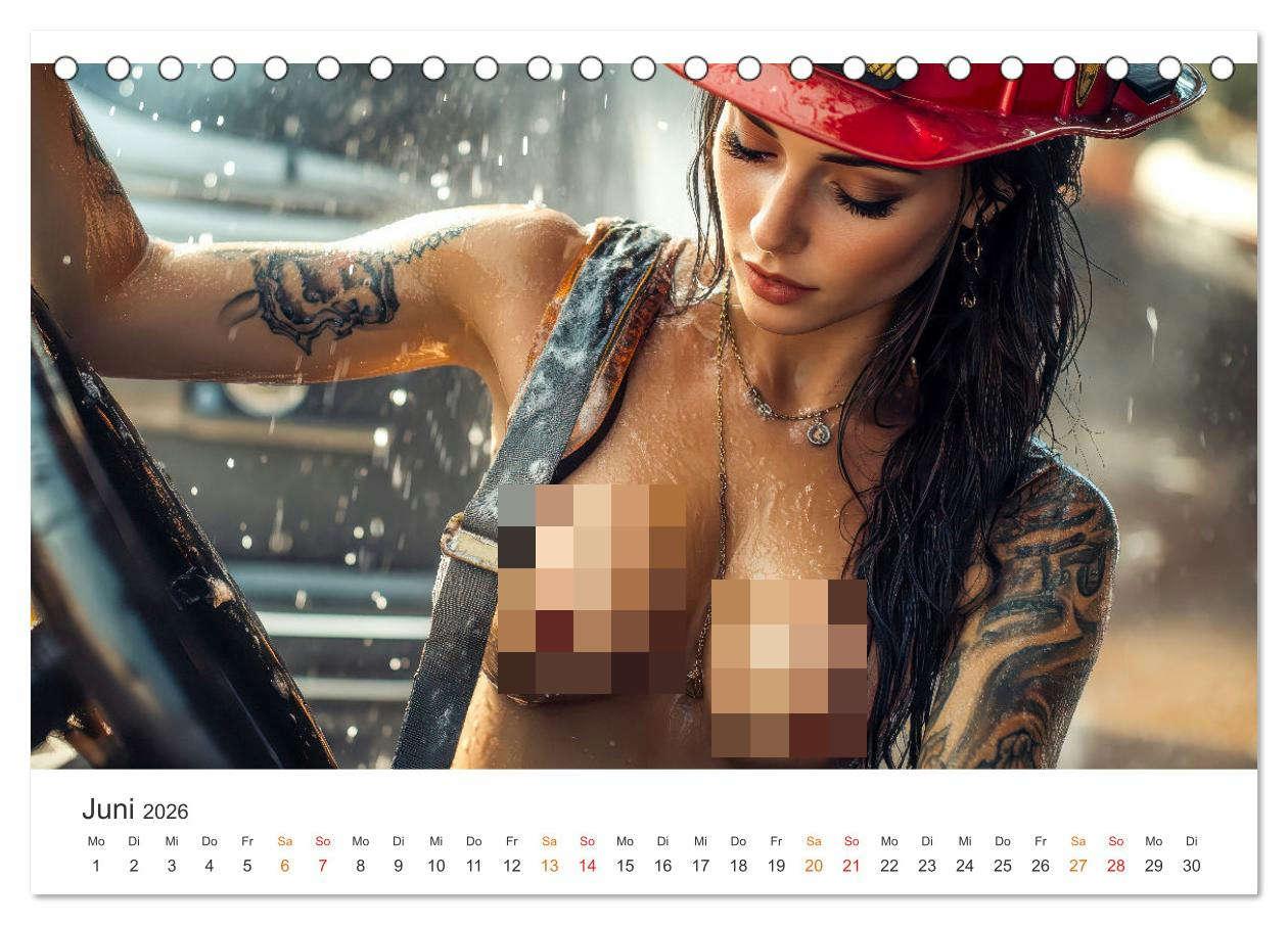 Bild: 9783457261156 | Feuerwehrfrauen - Feuer und Flamme (Tischkalender 2026 DIN A5...