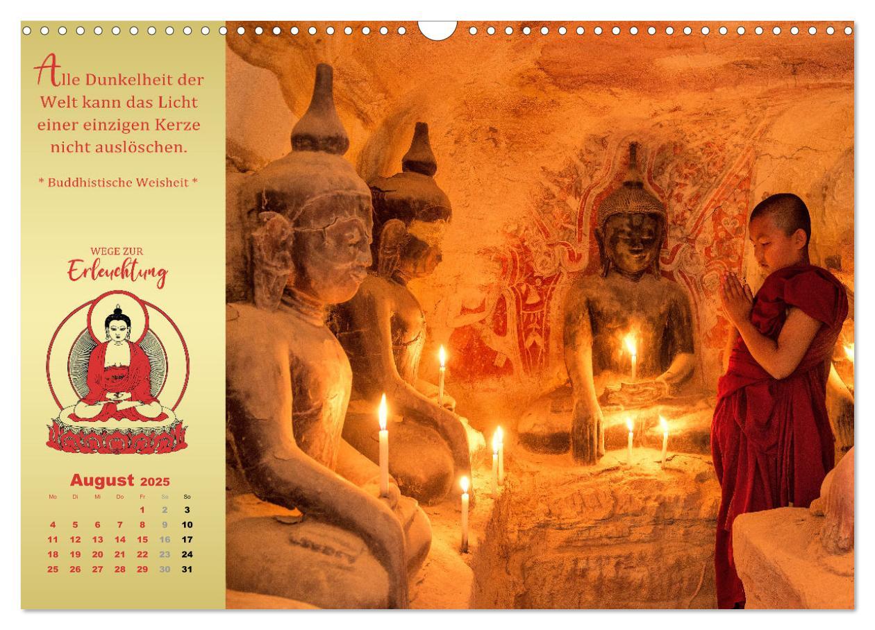 Bild: 9783383906947 | Buddhistische Weisheiten - Wege zur Erleuchtung (Wandkalender 2025...