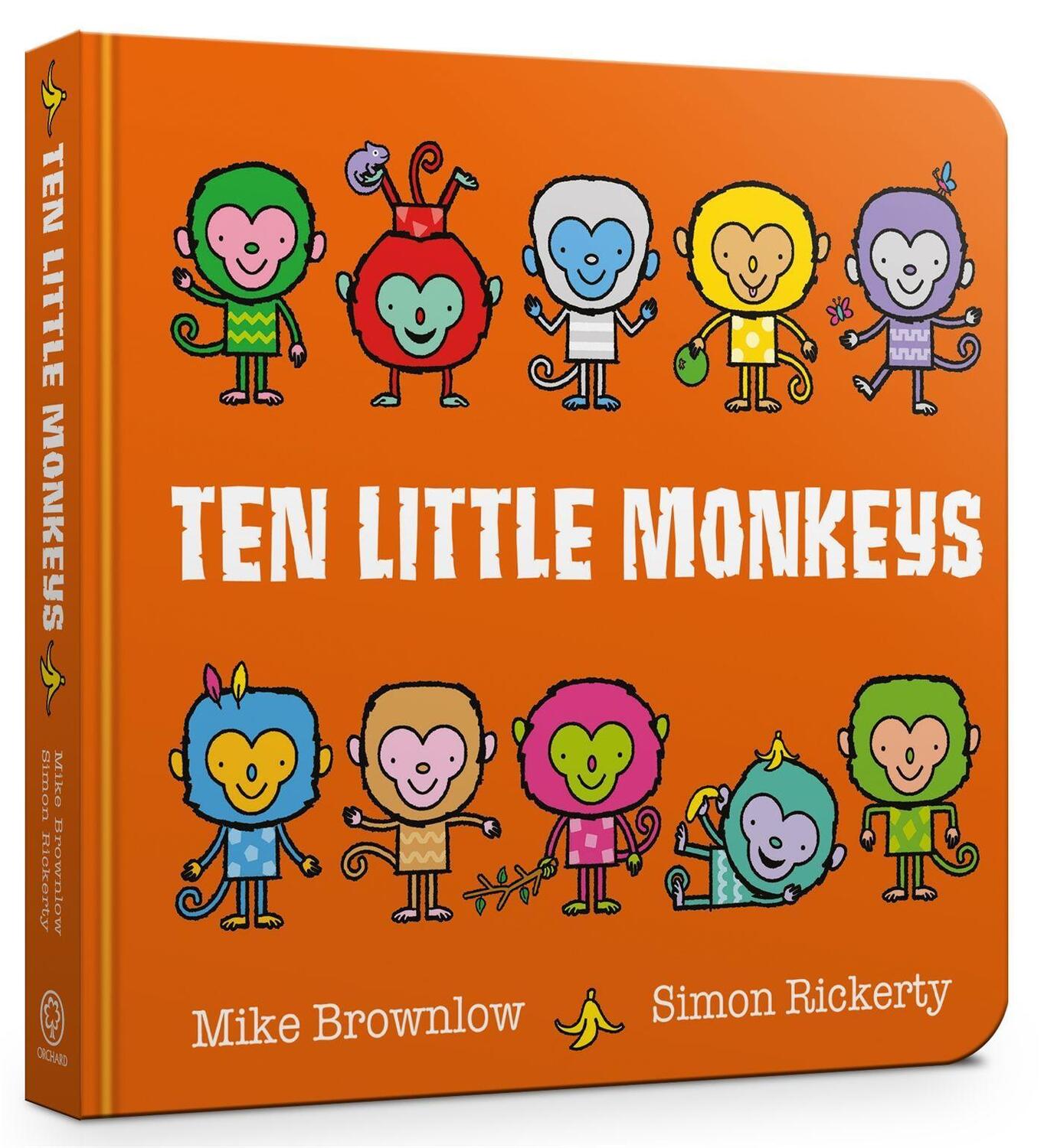 Cover: 9781408363171 | Ten Little Monkeys Board Book | Mike Brownlow | Buch | Papp-Bilderbuch