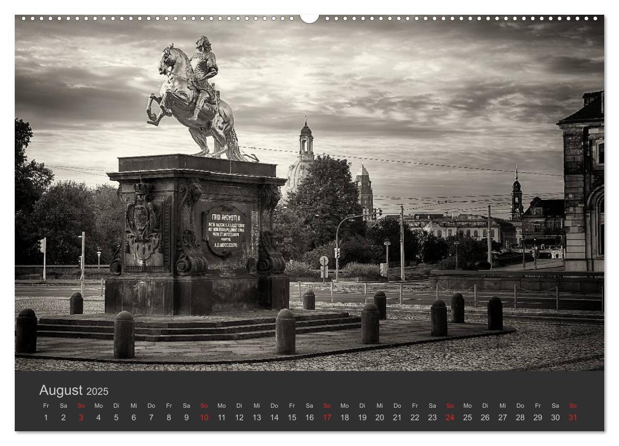 Bild: 9783435754083 | Dresden Schwarz Weiss 2025 (Wandkalender 2025 DIN A2 quer),...