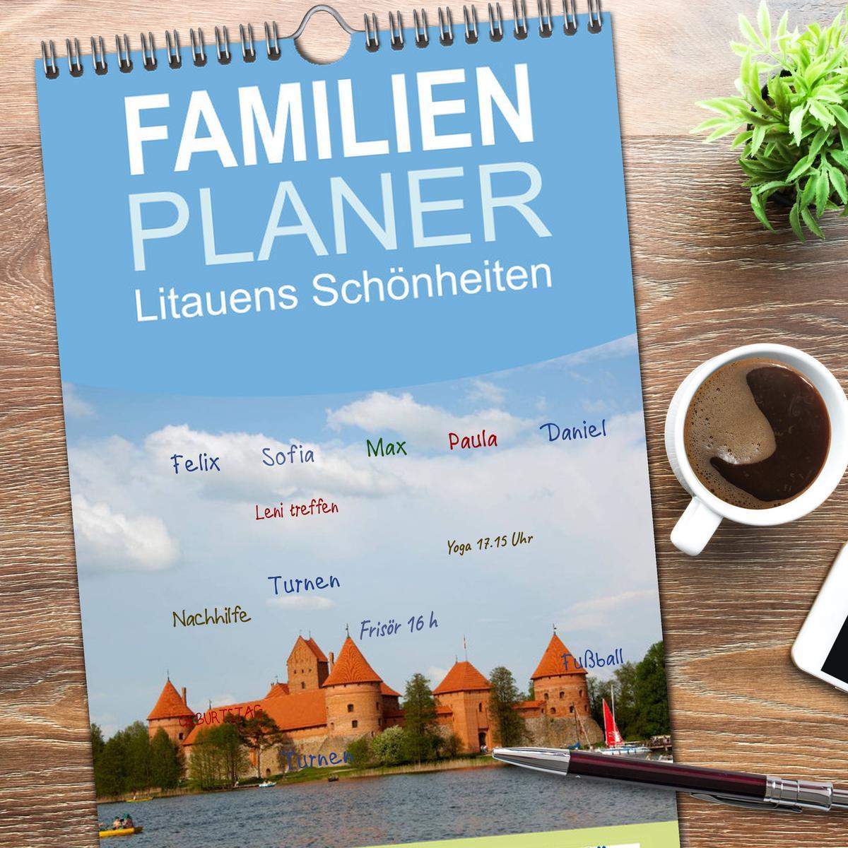 Bild: 9783457120262 | Familienplaner 2025 - Litauens Schönheiten mit 5 Spalten...