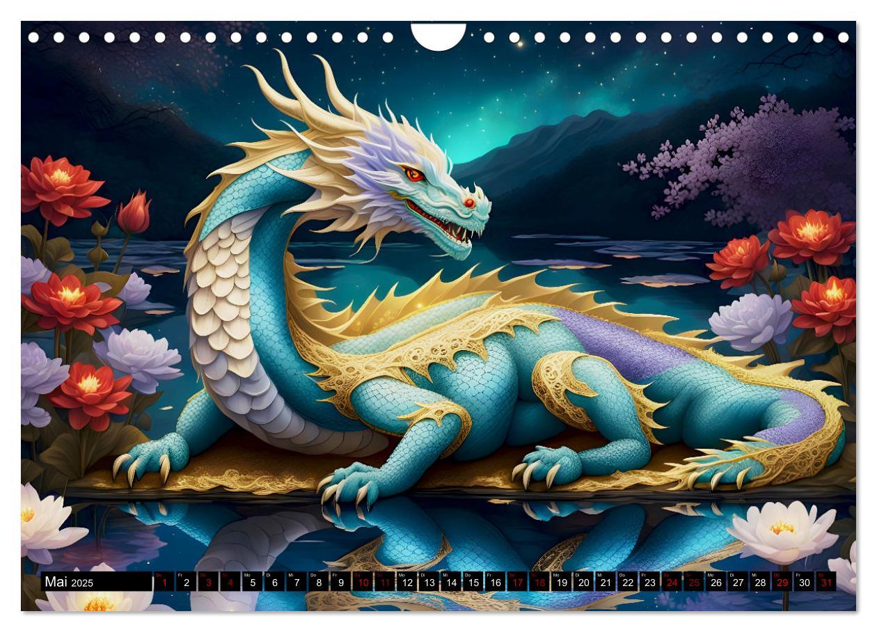 Bild: 9783457238790 | Drachen - Mystische Wesen (Wandkalender 2025 DIN A4 quer), CALVENDO...