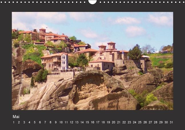 Bild: 9783660203462 | Meteora-Klöster in Griechenland (Wandkalender immerwährend DIN A3...