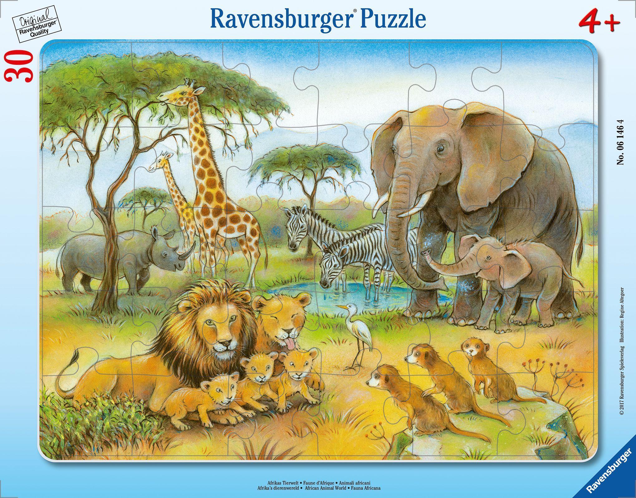 Cover: 4005556061464 | Afrikas Tierwelt. Kinderpuzzle 30 Teile | Spiel | 06146 | Deutsch