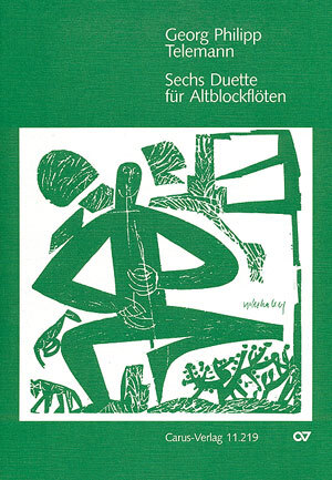 Cover: 9790007026257 | 6 Duette für Altblockflöten Spielpartitur | Georg Philipp Telemann