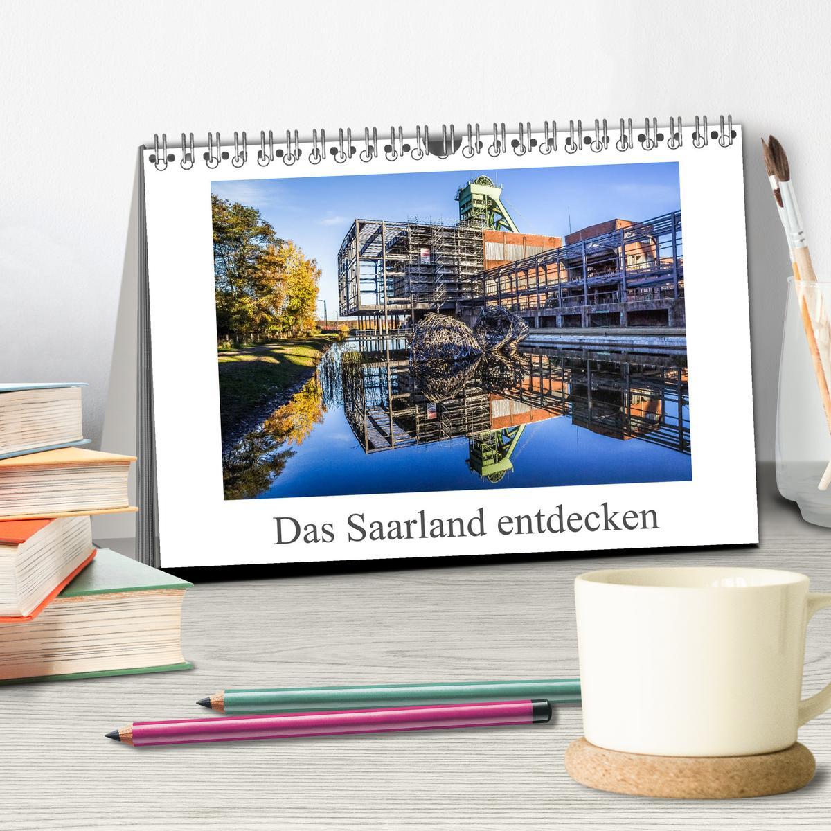 Bild: 9783435192397 | Das Saarland entdecken (Tischkalender 2025 DIN A5 quer), CALVENDO...