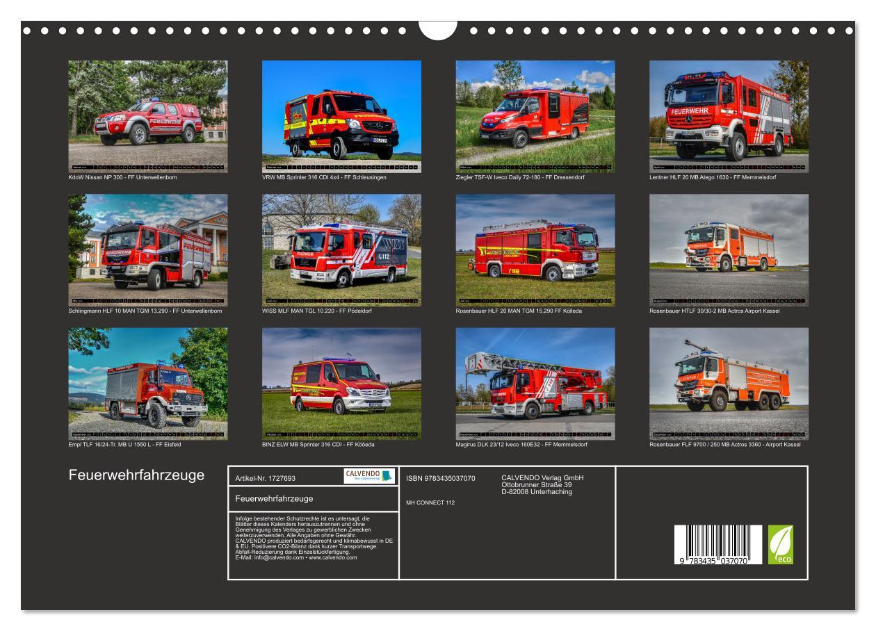 Bild: 9783435037070 | Feuerwehrfahrzeuge (Wandkalender 2025 DIN A3 quer), CALVENDO...