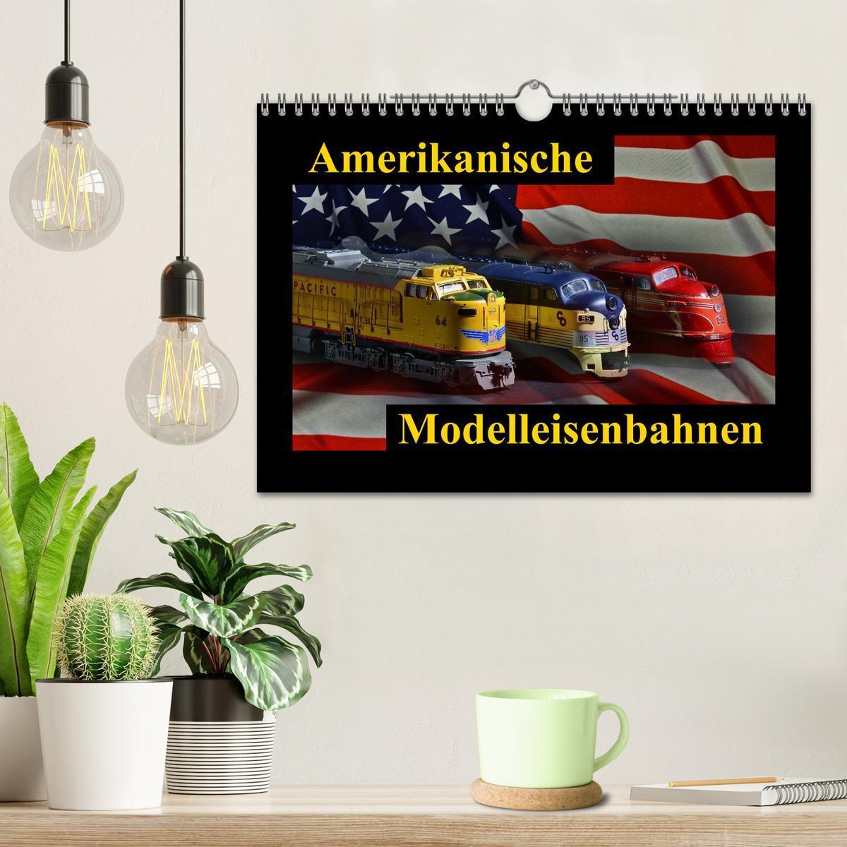 Bild: 9783435760602 | Amerikanische Modelleisenbahnen (Wandkalender 2025 DIN A4 quer),...