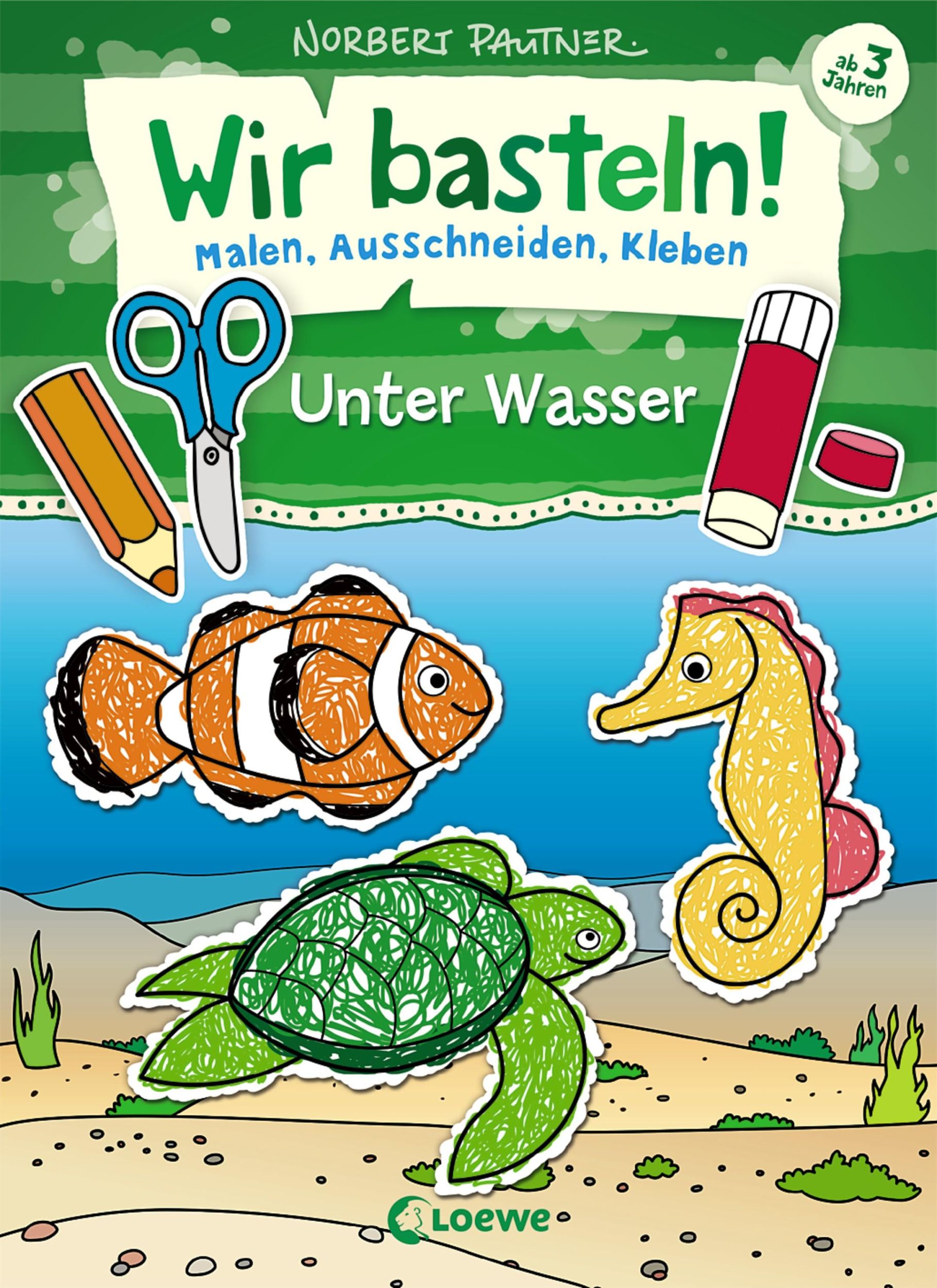 Cover: 9783743208841 | Wir basteln! - Malen, Ausschneiden, Kleben - Unter Wasser | Pautner