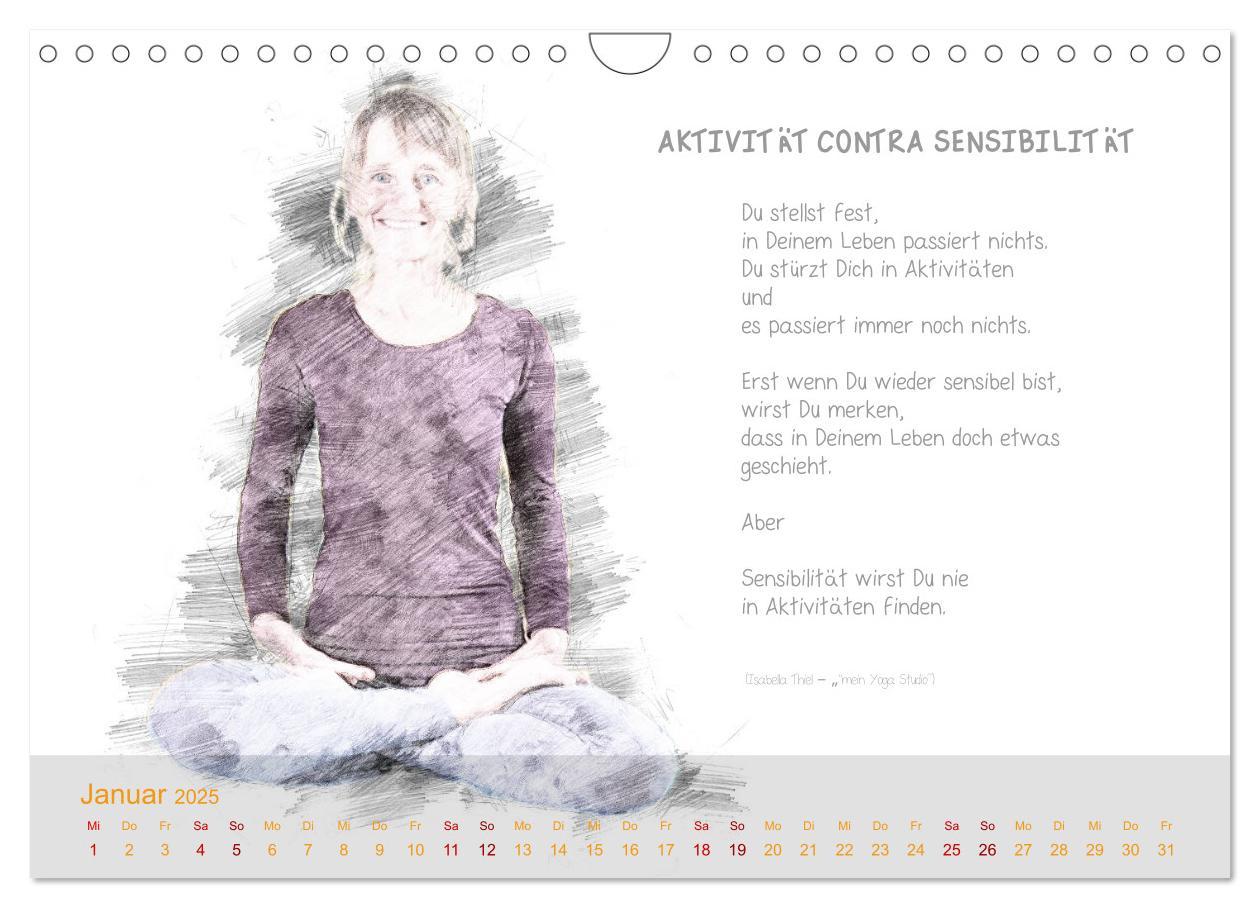 Bild: 9783435363605 | YOGA Inspirationen mit Texten zum Nachdenken (Wandkalender 2025 DIN...