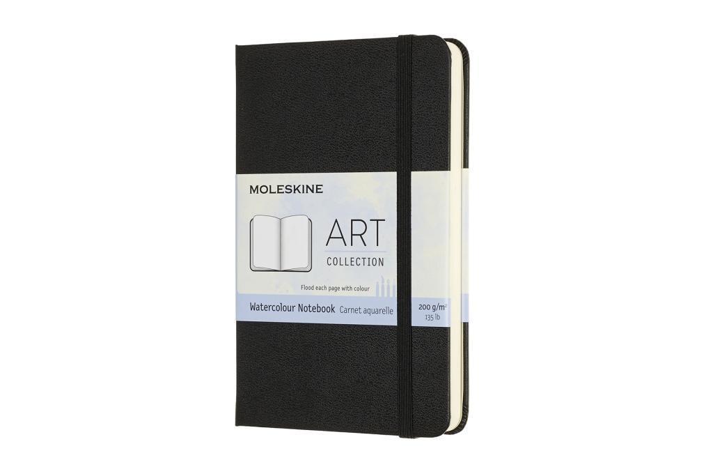 Cover: 8058647626741 | Moleskine Aquarell-Notizbuch Pocket/A6, 200g-Aquarellpapier, Schwarz