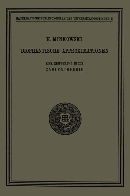 Cover: 9783663154839 | Diophantische Approximationen | Eine Einführung in die Zahlentheorie