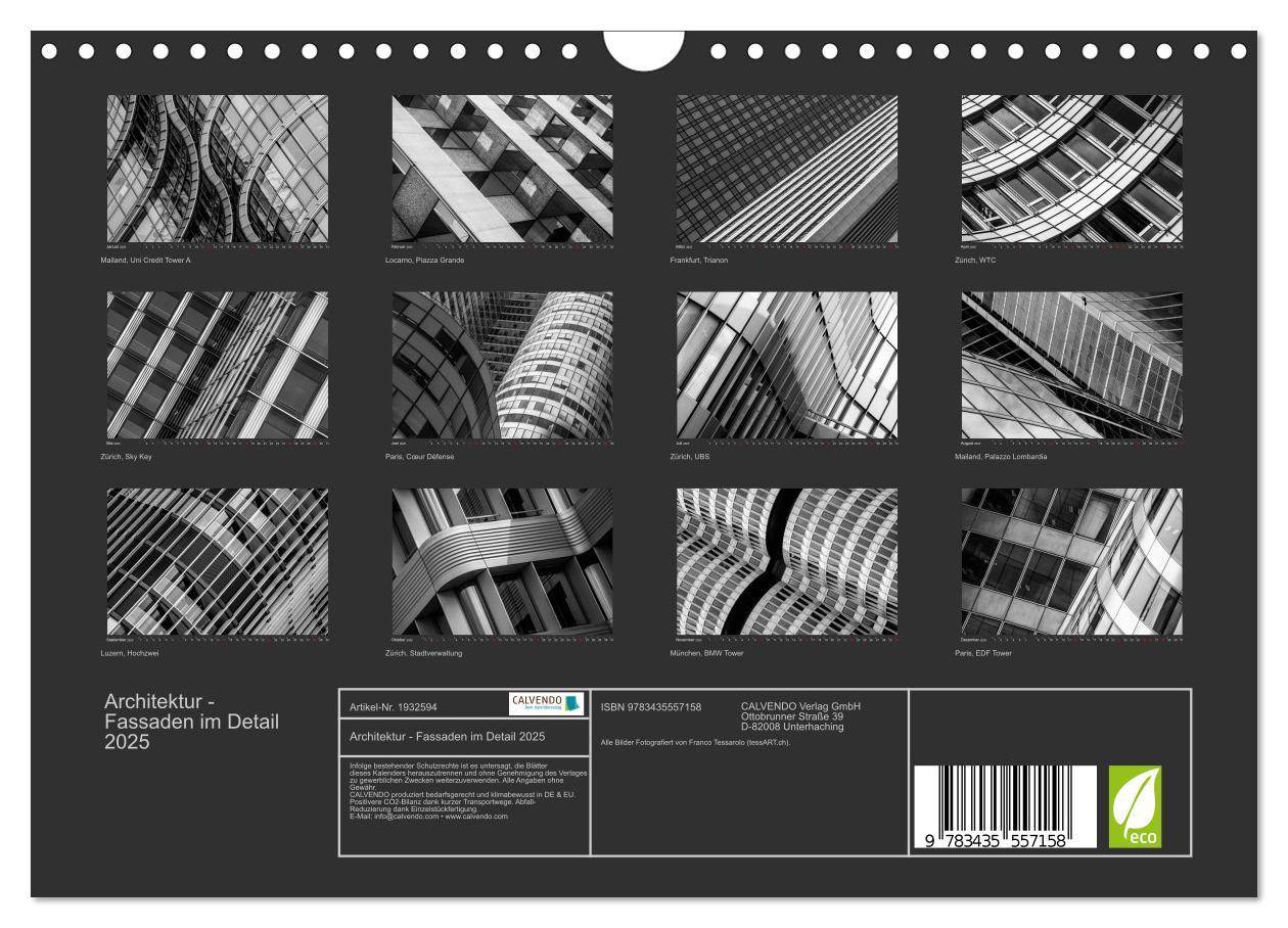 Bild: 9783435557158 | Architektur - Fassaden im Detail 2025 (Wandkalender 2025 DIN A4...