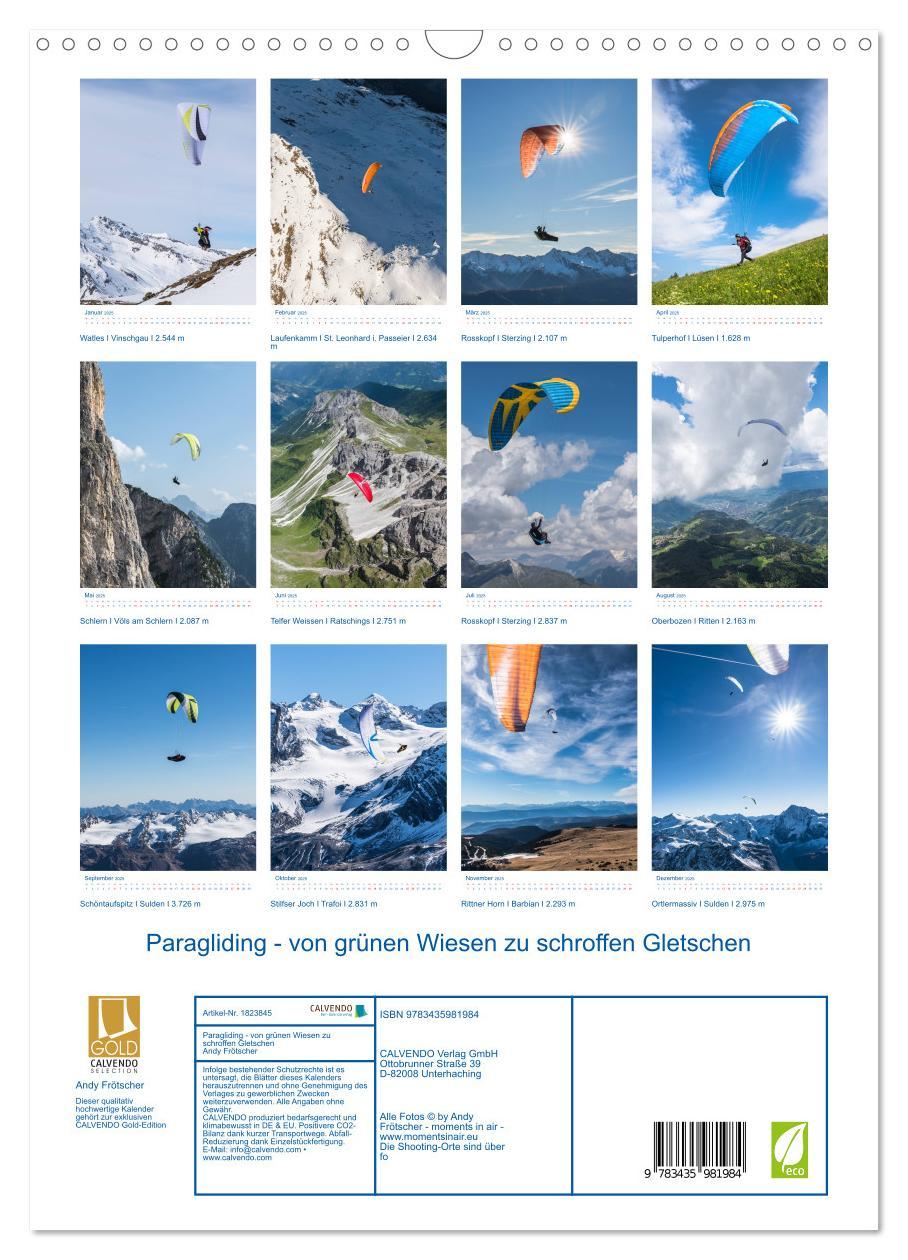 Bild: 9783435981984 | Paragliding - von grünen Wiesen zu schroffen Gletschen...