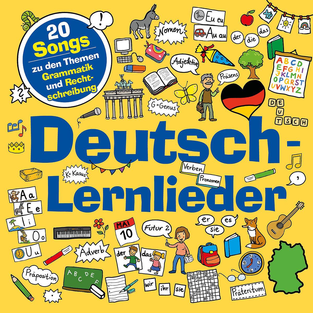 Cover: 4260167476438 | Deutsch-Lernlieder | Marie &amp; Finn | Audio-CD | 64 Min. | Deutsch