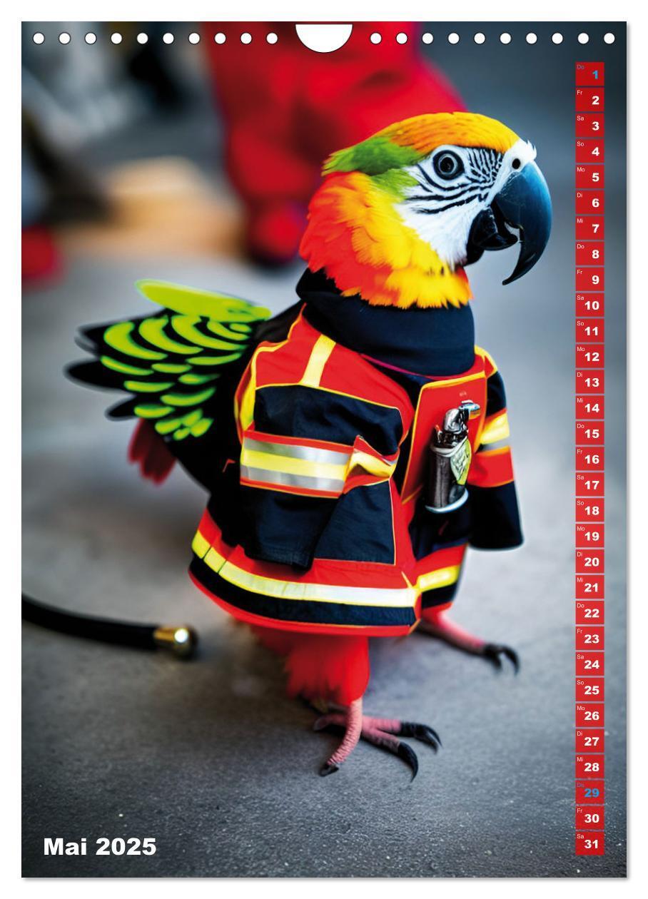 Bild: 9783435883967 | Feuerwehr - Tierischer Feuerwehrkalender (Wandkalender 2025 DIN A4...