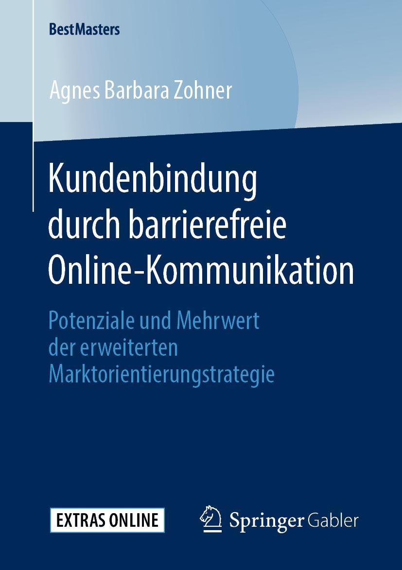 Cover: 9783658288372 | Kundenbindung durch barrierefreie Online-Kommunikation | Zohner | Buch