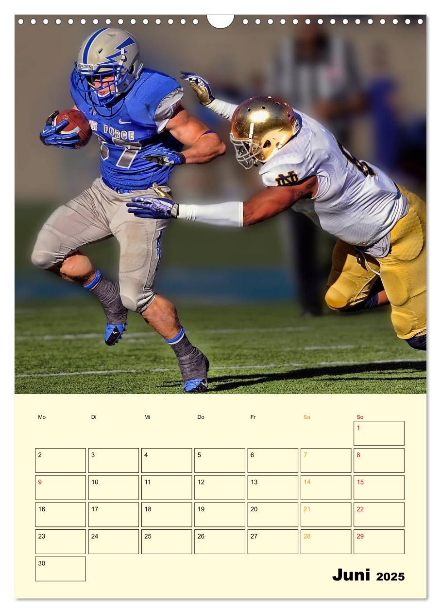 Bild: 9783457011959 | American Football, Team-Arbeit (Wandkalender 2025 DIN A3 hoch),...