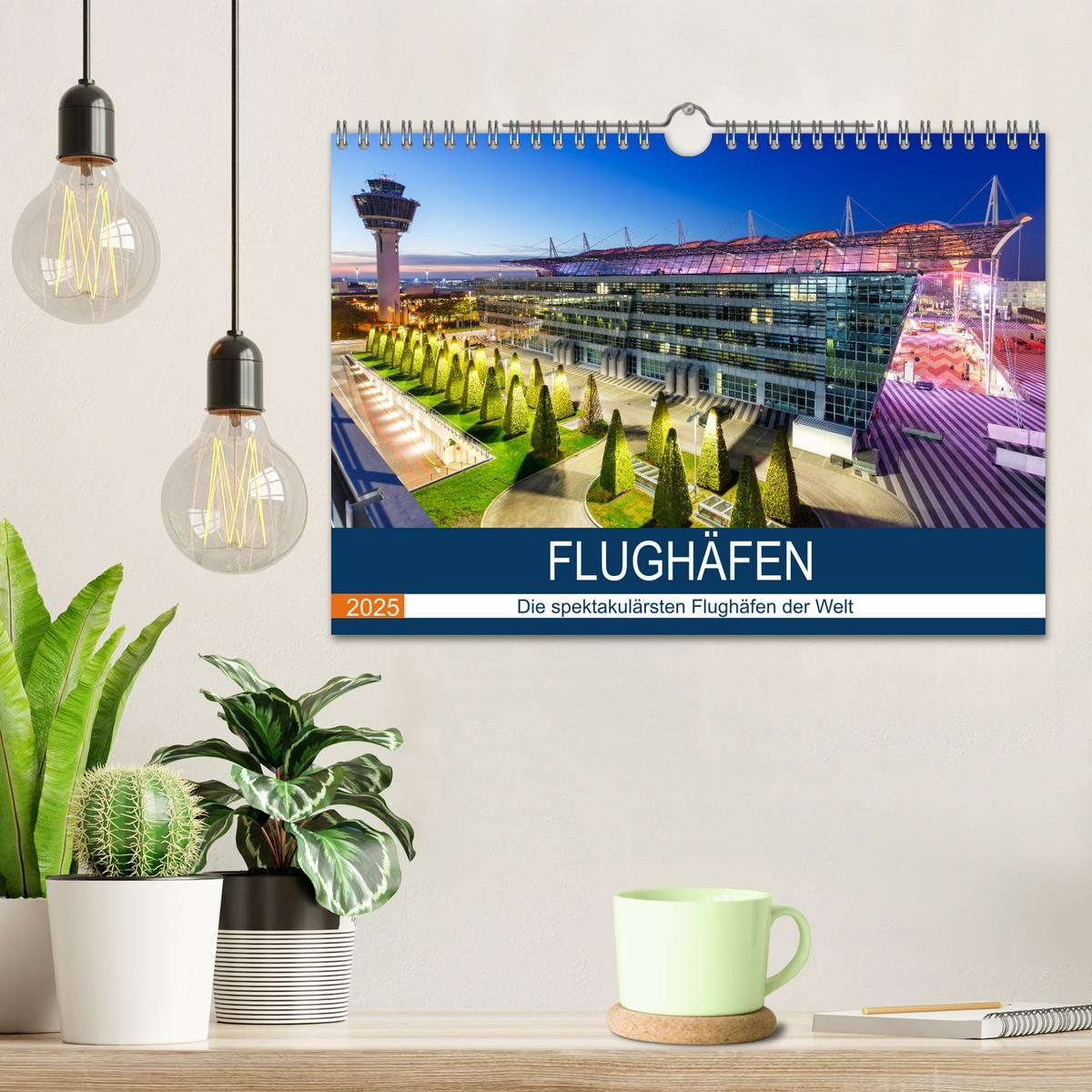 Bild: 9783435117864 | FLUGHÄFEN (Wandkalender 2025 DIN A4 quer), CALVENDO Monatskalender