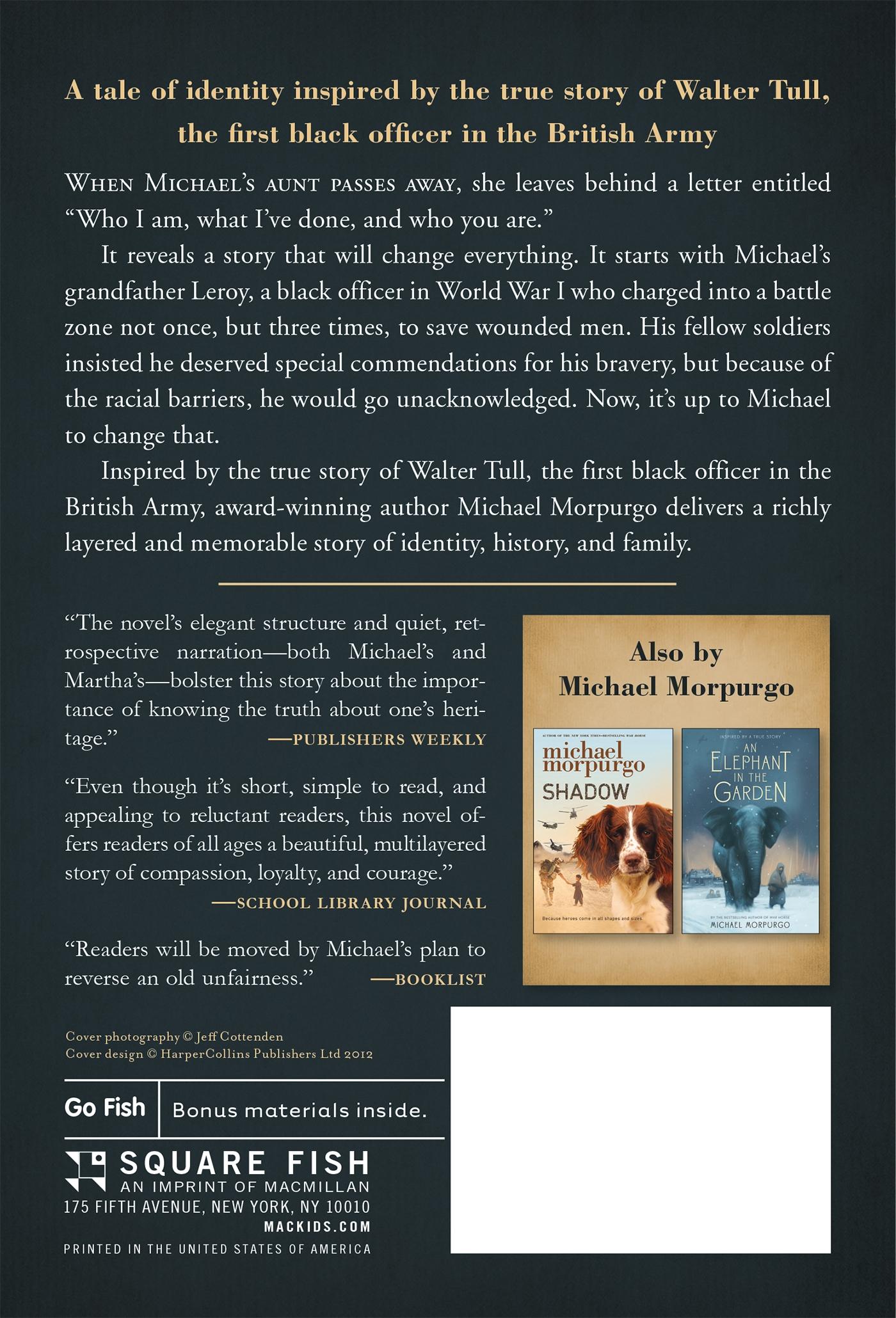 Rückseite: 9781250056894 | Medal for Leroy | Michael Morpurgo | Taschenbuch | Englisch | 2015