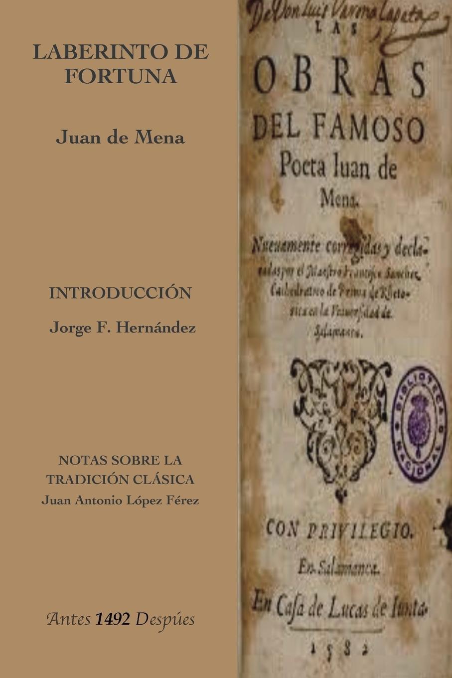 Cover: 9781934978887 | Laberinto de la Fortuna | Juan De Mena | Taschenbuch | Paperback