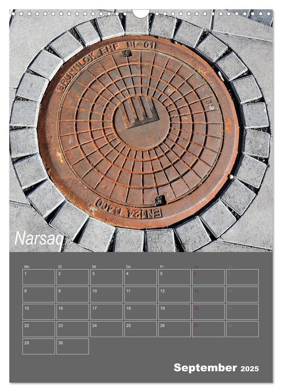 Bild: 9783435974641 | Faszination Kanaldeckel (Wandkalender 2025 DIN A3 hoch), CALVENDO...