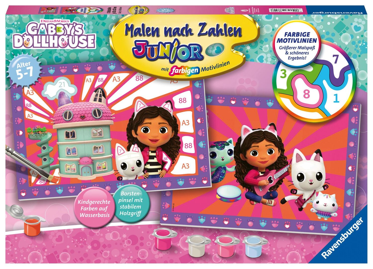 Cover: 4005556237548 | Ravensburger Malen nach Zahlen 23754 - Gabby's Dollhouse - Kinder 5...