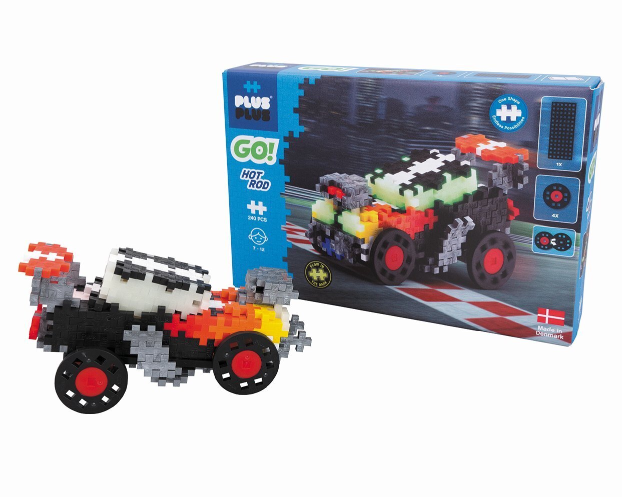 Bild: 5710409105248 | 240 Kreativ Bausteine GO! Rennwagen | Stück | 2022 | Plus-Plus