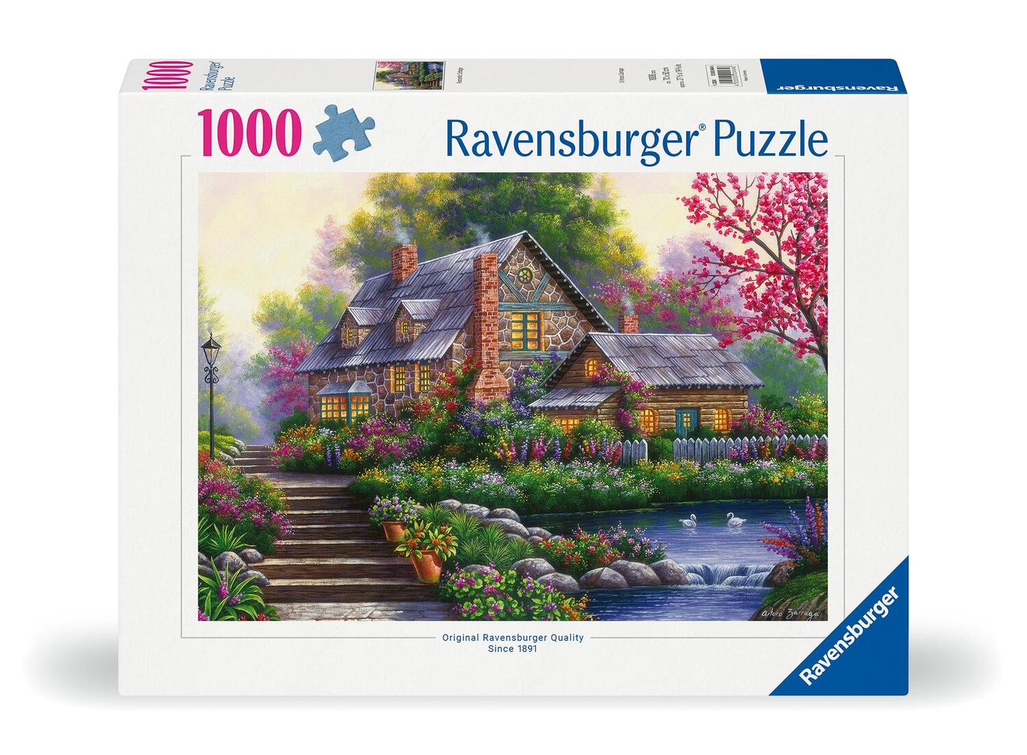 Cover: 4005555004646 | Ravensburger Puzzle 12000464 - Romantisches Cottage - 1000 Teile...