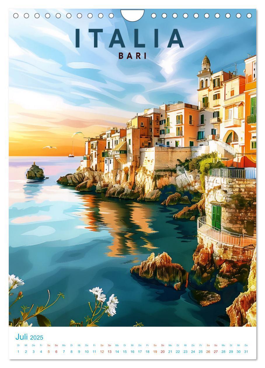 Bild: 9783457130230 | Italien - Old School Poster Style (Wandkalender 2025 DIN A4 hoch),...