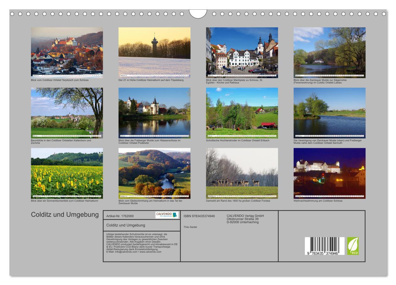 Bild: 9783435374946 | Colditz und Umgebung (Wandkalender 2025 DIN A3 quer), CALVENDO...