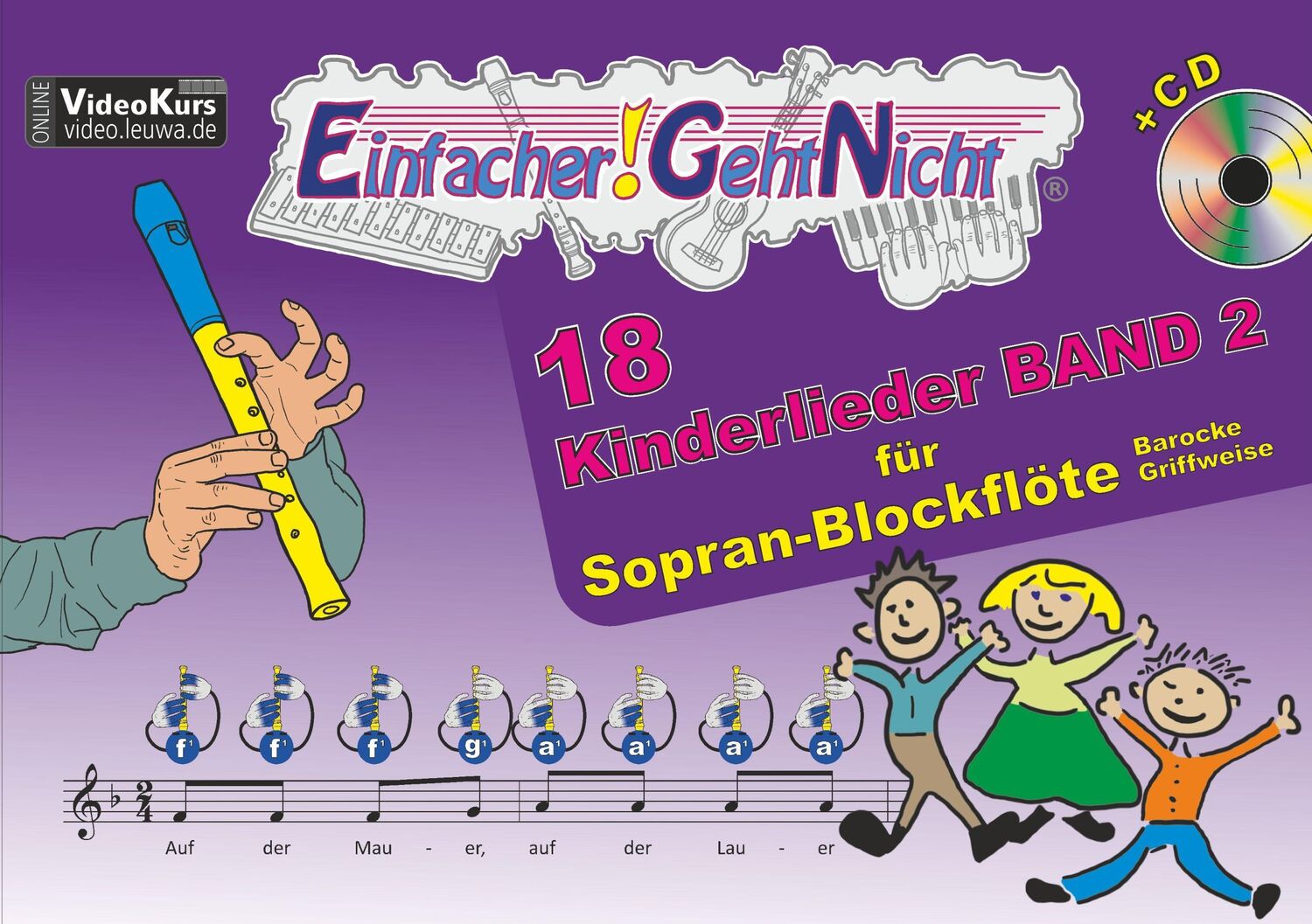 Cover: 9783940533661 | Einfacher!-Geht-Nicht: 18 Kinderlieder BAND 2 - für Sopran...