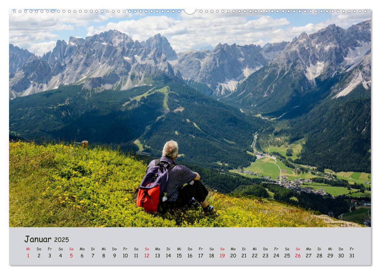 Bild: 9783435289721 | Wandern in den Dolomiten (Wandkalender 2025 DIN A2 quer), CALVENDO...