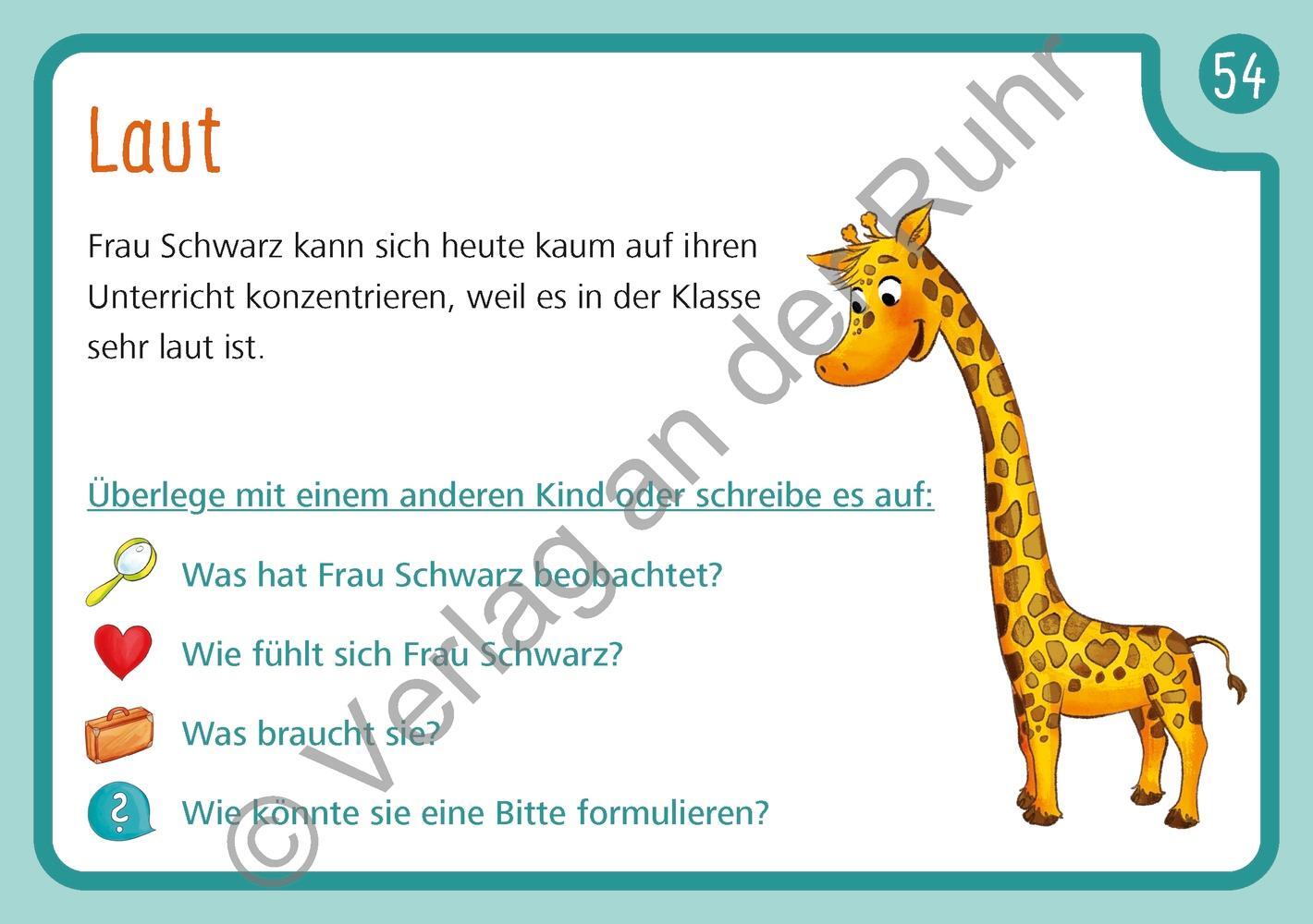 Bild: 9783834644299 | Unsere Giraffen-Kartei - Kinder üben selbstständig gewaltfreie...