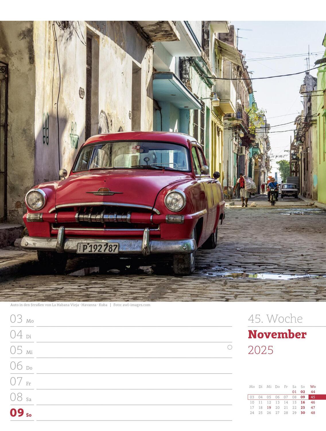 Bild: 9783838435053 | Reiseträume - Wochenplaner Kalender 2025 | Ackermann Kunstverlag