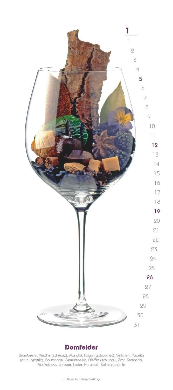 Bild: 4250809653716 | Weinaromen 2025 - Wandkalender - Weinsorten und wonach sie...