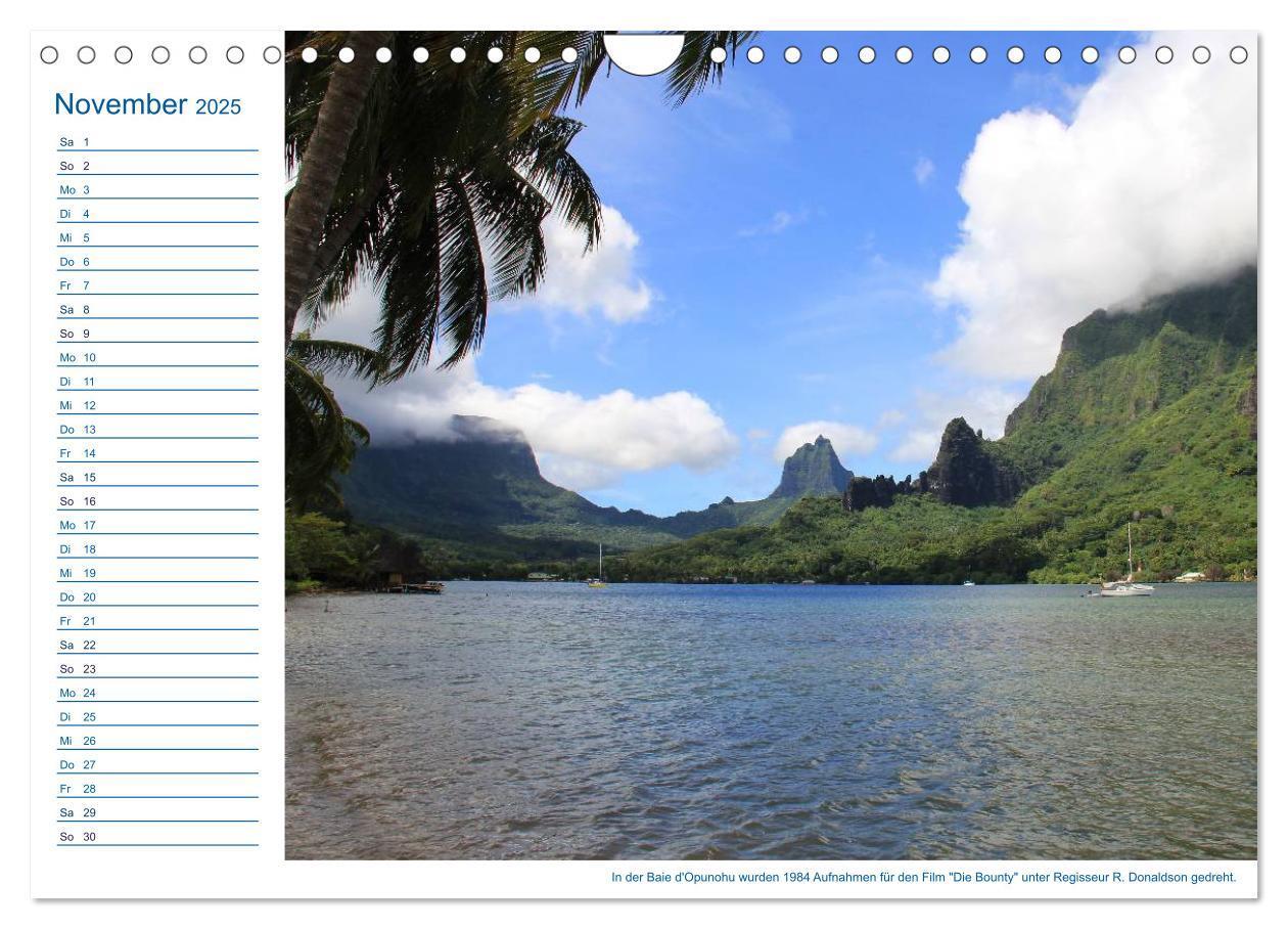 Bild: 9783435509874 | Südsee-Insel Mo'orea (Wandkalender 2025 DIN A4 quer), CALVENDO...