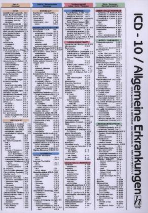 Cover: 9783869572703 | ICD-10, Allgemeine Erkrankungen, Tafel | Poster | Deutsch | 2013