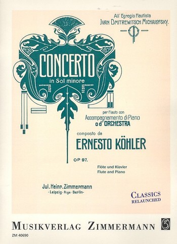 Cover: 9790010406909 | Concerto In Sol Minore Op. 97 | Ernesto Köhler | Buch