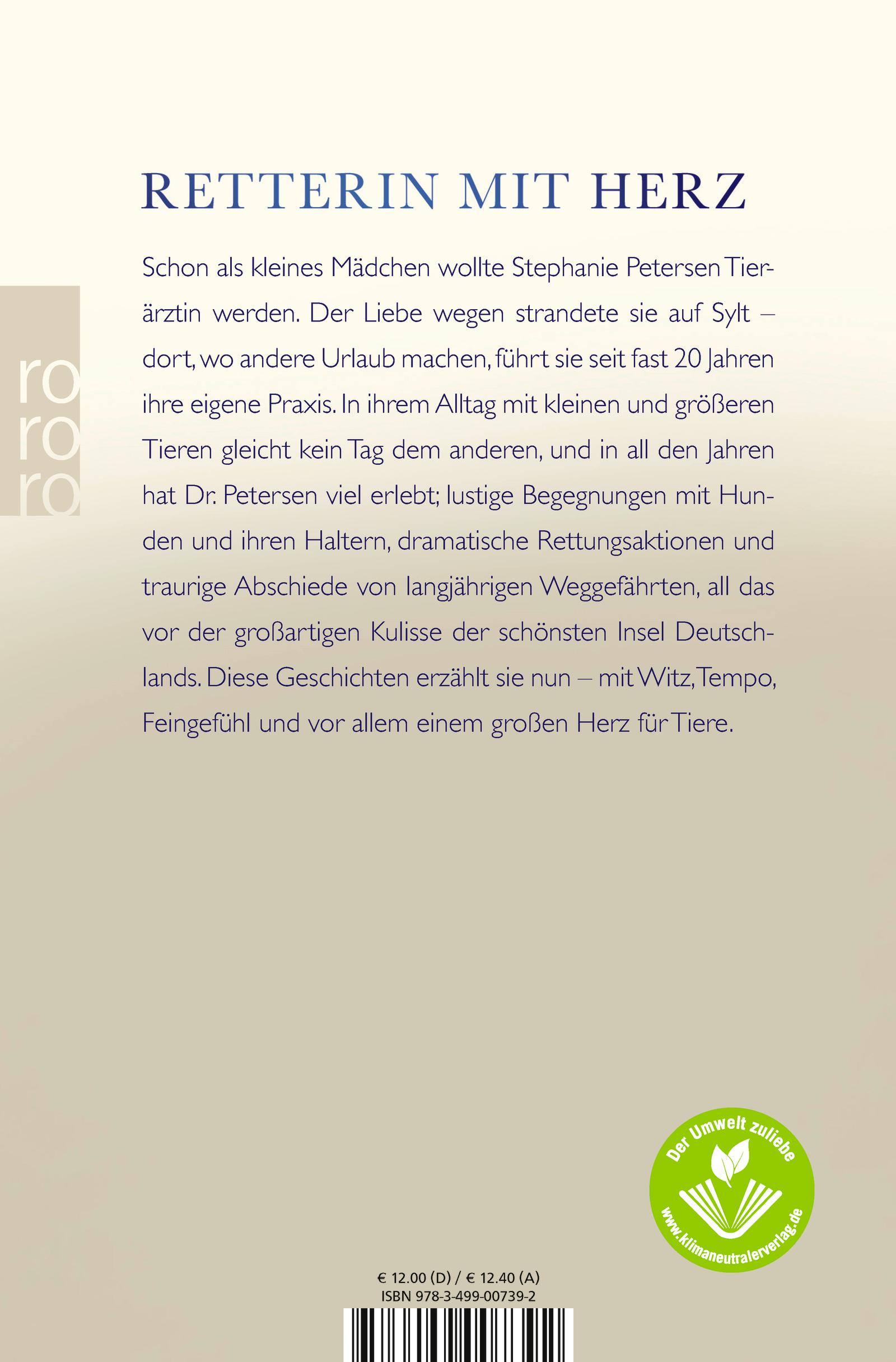 Rückseite: 9783499007392 | Die Inseltierärztin | Stephanie Petersen | Taschenbuch | 204 S. | 2022