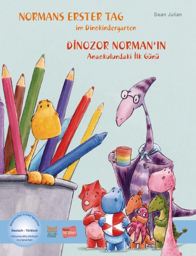 Cover: 9783196796209 | Normans erster Tag im Dinokindergarten. Kinderbuch Deutsch-Türkisch