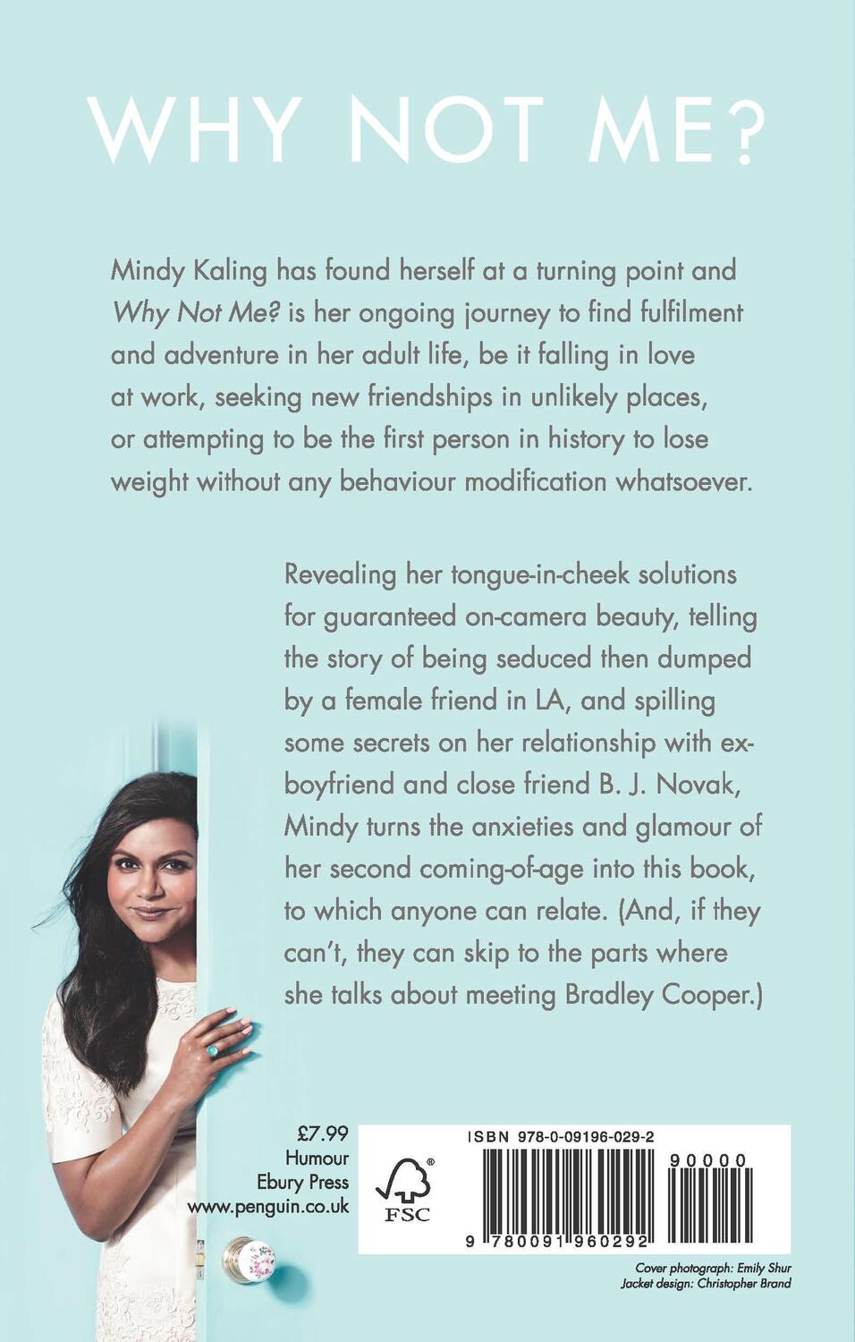 Rückseite: 9780091960292 | Why Not Me? | Mindy Kaling | Taschenbuch | Englisch | 2016