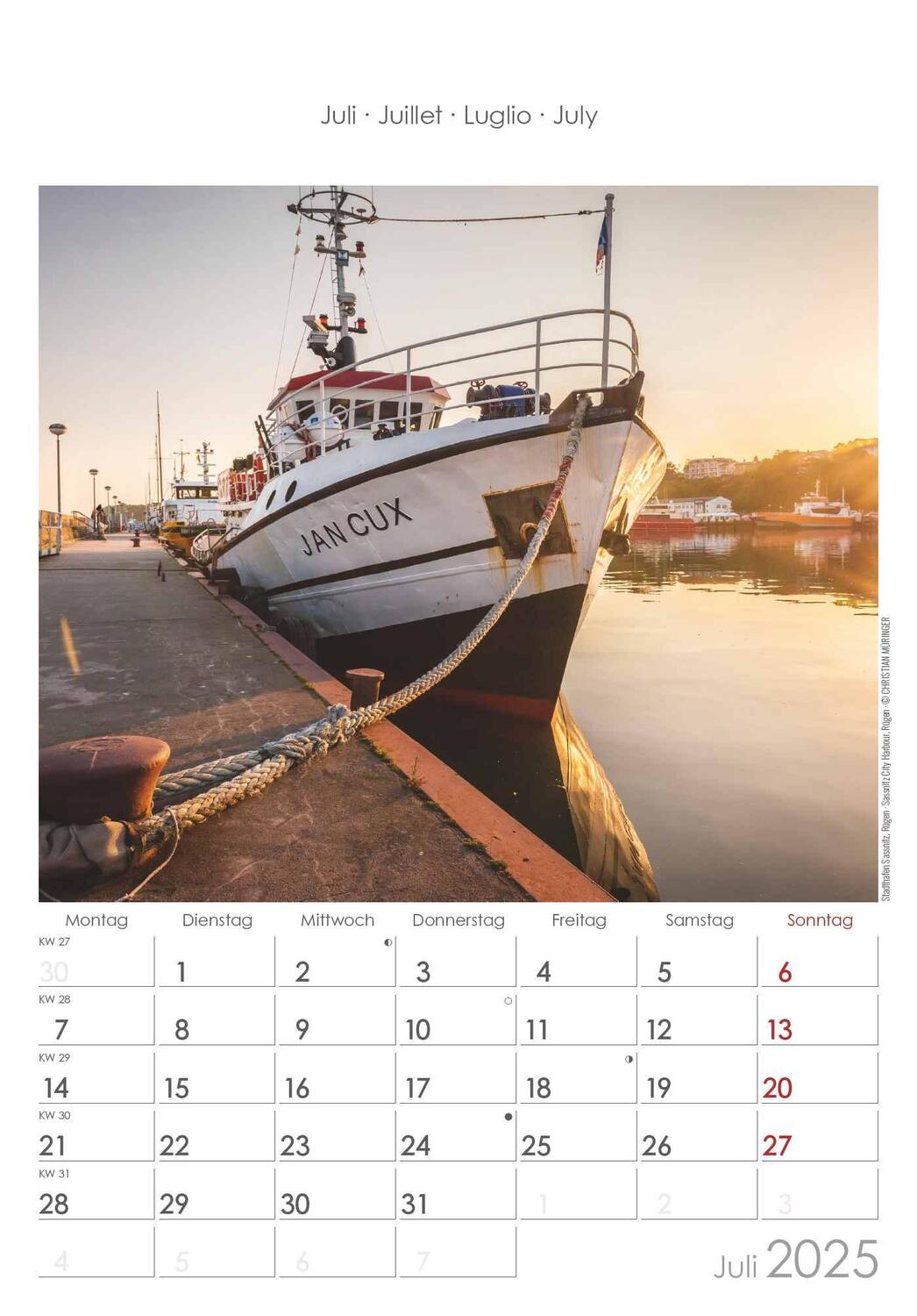 Bild: 4251732341169 | Mecklenburg-Vorpommern 2025 - Bild-Kalender 23,7x34 cm -...