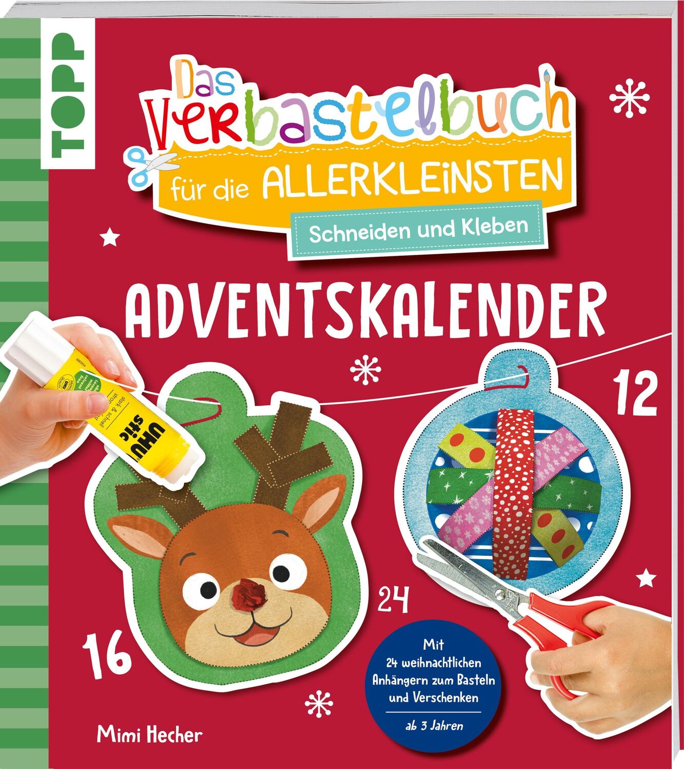 Cover: 9783735891631 | Das Adventskalender-Verbastelbuch für die Allerkleinsten. Schneiden...