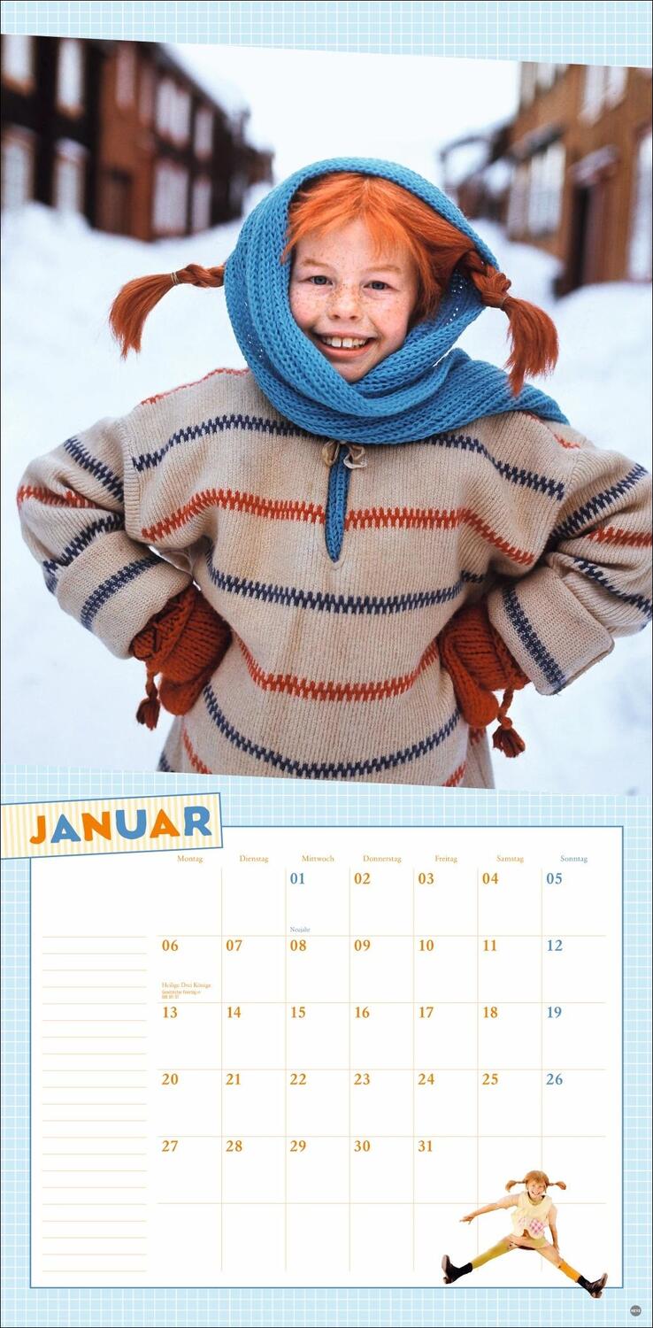 Bild: 9783756405527 | Pippi Langstrumpf Broschurkalender 2025 | Astrid Lindgren | Kalender