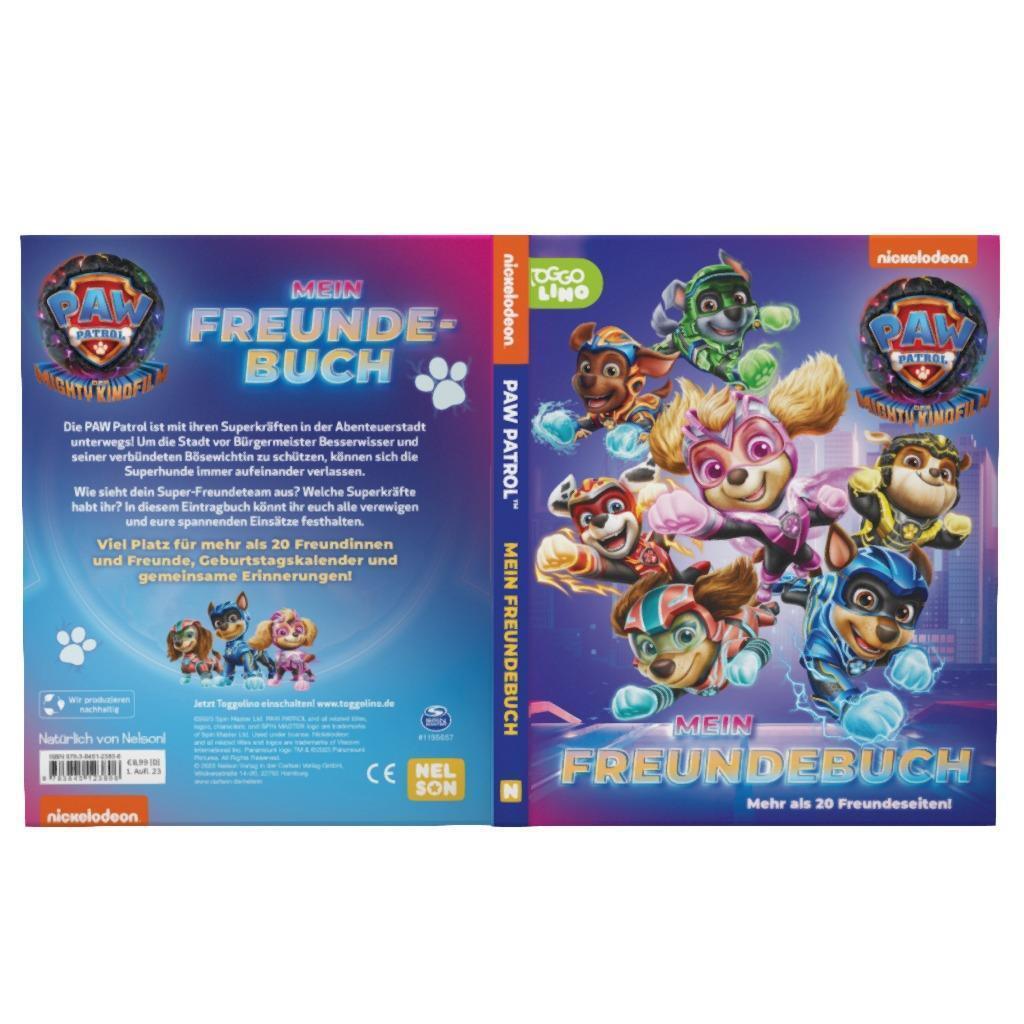 Bild: 9783845123806 | PAW Patrol Mitmachbuch: Der Mighty Kinofilm: Mein Freundebuch | Buch