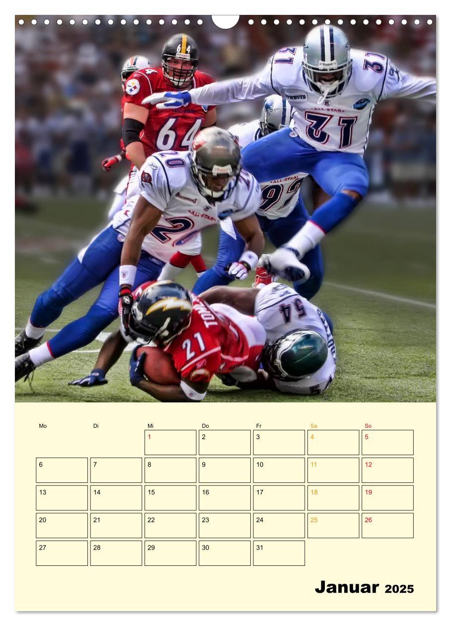 Bild: 9783457011959 | American Football, Team-Arbeit (Wandkalender 2025 DIN A3 hoch),...