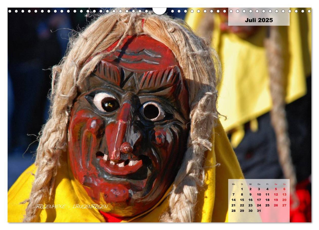 Bild: 9783435569137 | Schwäbisch alemannische Fasnet (Wandkalender 2025 DIN A3 quer),...