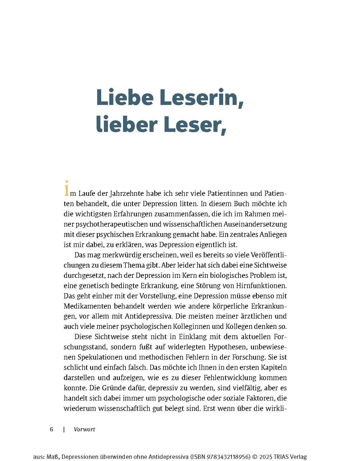 Bild: 9783432118956 | Depressionen überwinden ohne Antidepressiva | Reinhard Maß | Buch