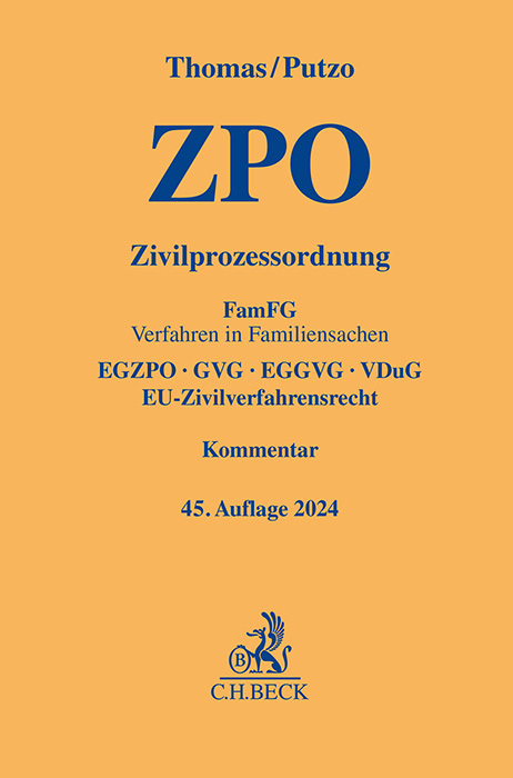 Cover: 9783406815300 | Zivilprozessordnung | Heinz Thomas (u. a.) | Buch | XLI | Deutsch